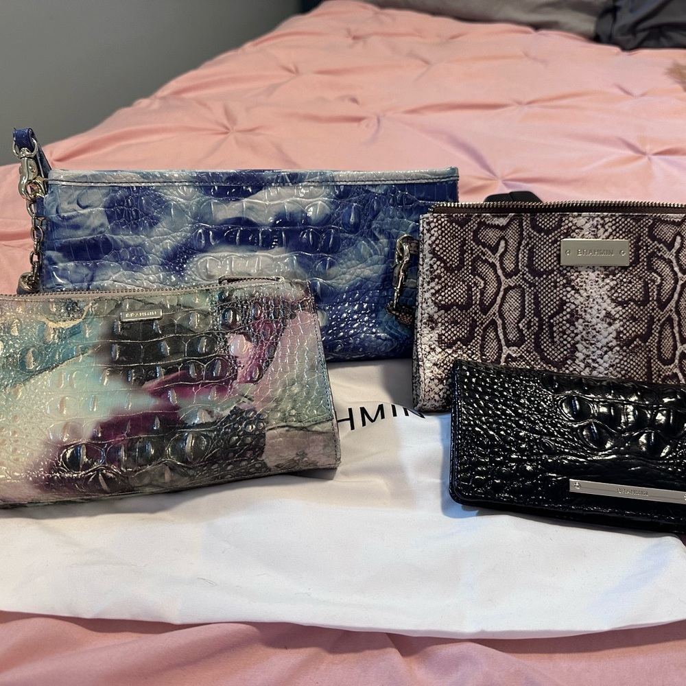 Group of Brahmin wristlets & 1 wallet